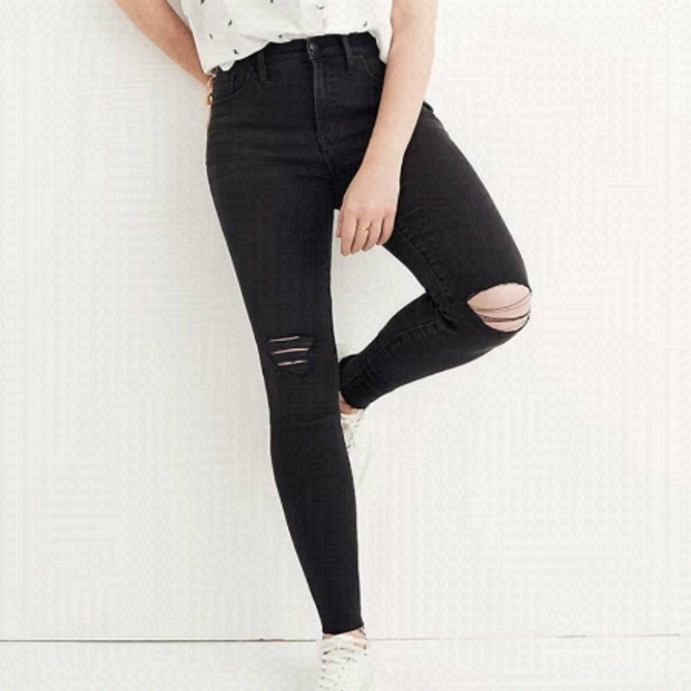 𝅺MADEWELL Mid Rise Skinny Jeans Raw Hem 27